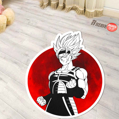 Bardock Shaped Rug Custom Anime Dragon Ball Mats Room Decor Quality Carpets-Animerugs