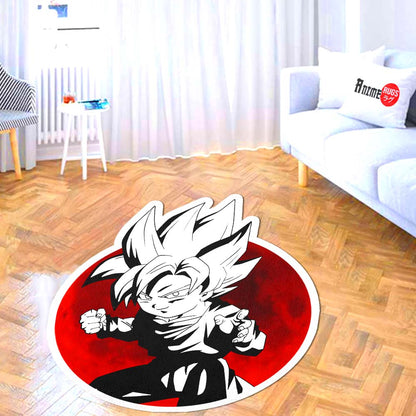 Goten Shaped Rug Custom Anime Dragon Ball Mats Room Decor Quality Carpets-Animerugs