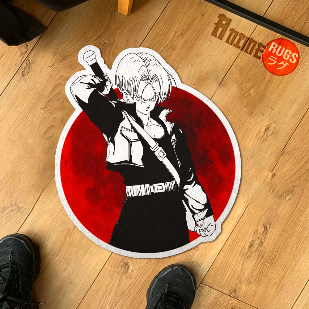Trunks Shaped Rug Custom Anime Dragon Ball Mats Room Decor Quality Carpets-Animerugs