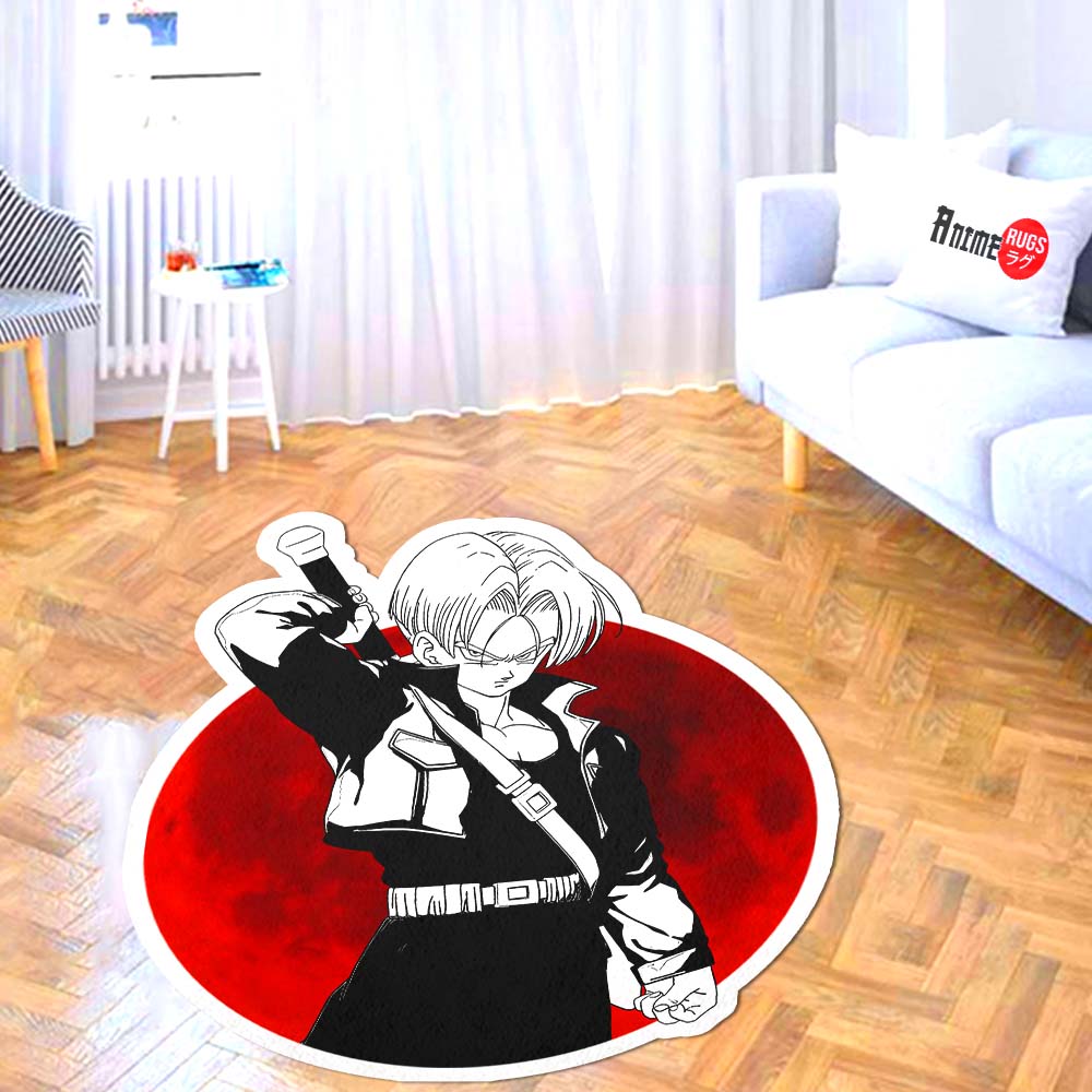 Trunks Shaped Rug Custom Anime Dragon Ball Mats Room Decor Quality Carpets-Animerugs