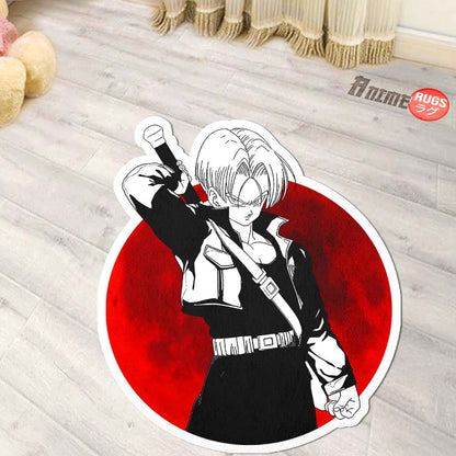 Trunks Shaped Rug Custom Anime Dragon Ball Mats Room Decor Quality Carpets-Animerugs