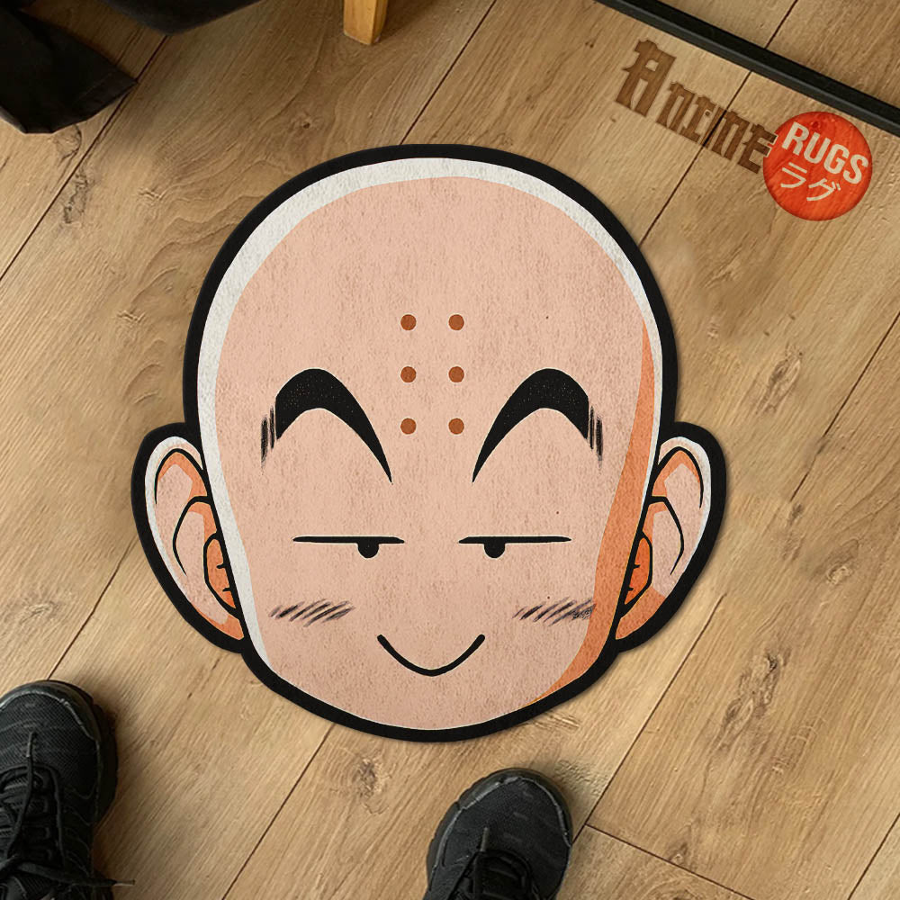 Krillin Shaped Rugs Custom Anime Dragon Ball Carpets Room Decor Mats-Animerugs
