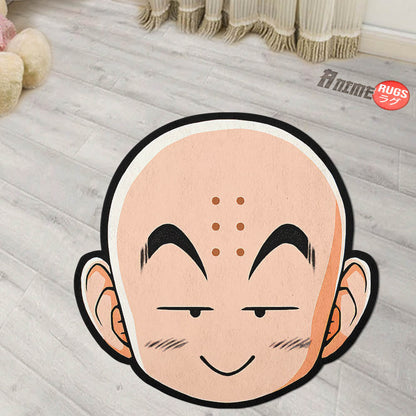 Krillin Shaped Rugs Custom Anime Dragon Ball Carpets Room Decor Mats-Animerugs