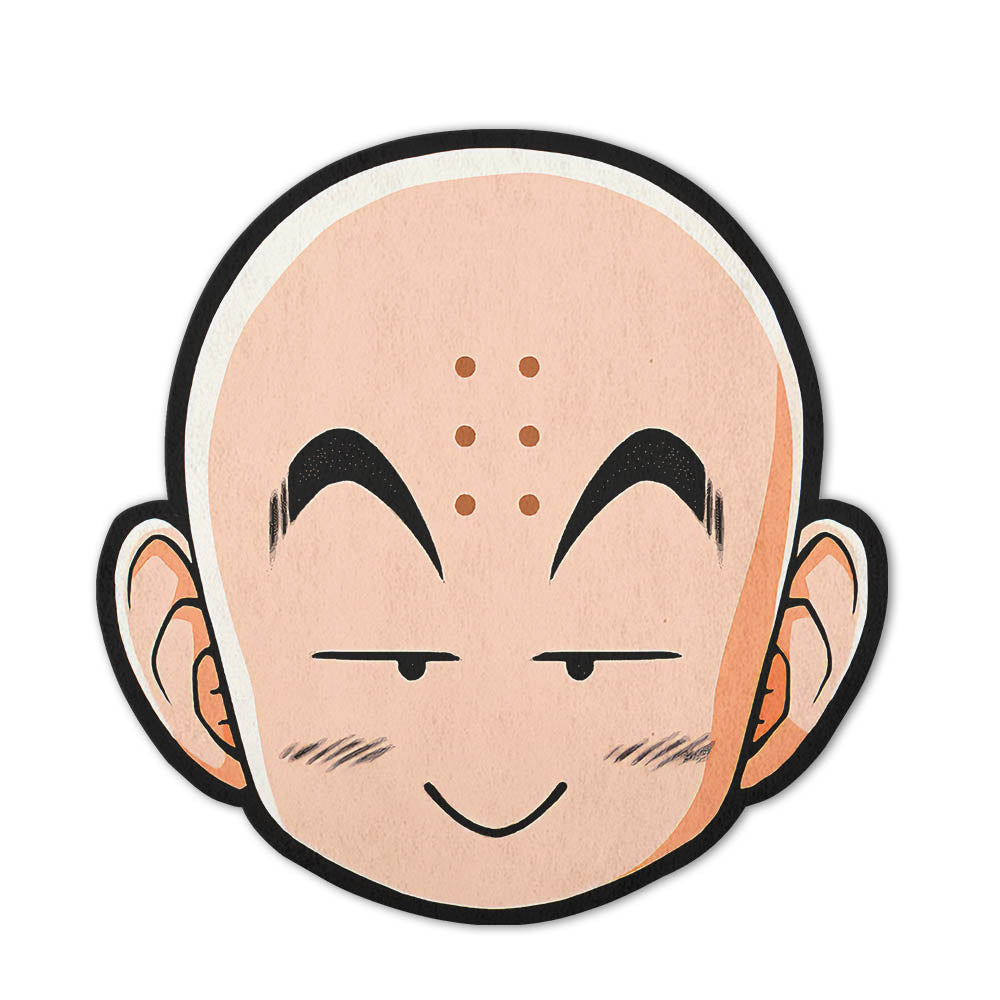 Krillin Shaped Rugs Custom Anime Dragon Ball Carpets Room Decor Mats-Animerugs