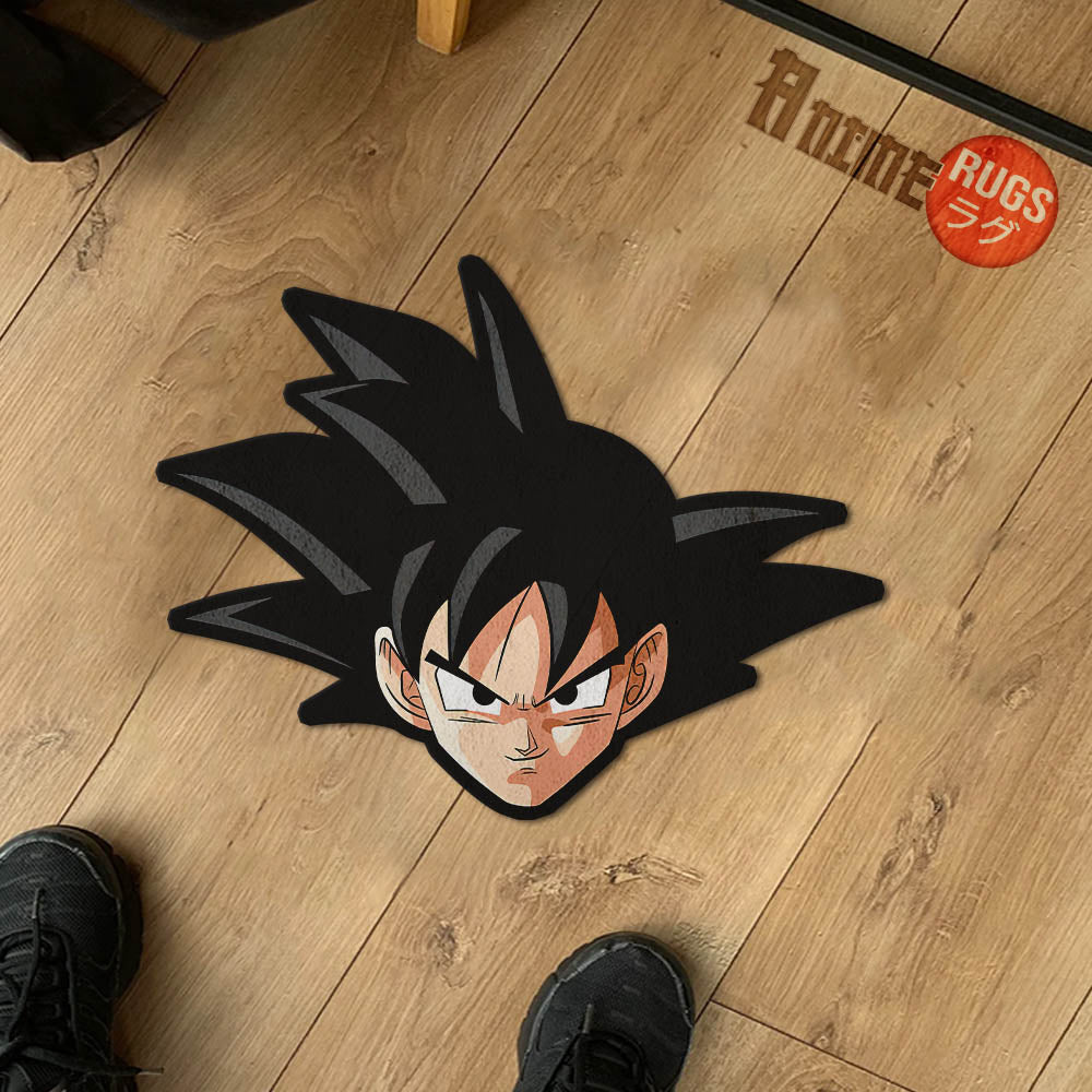 Goku Shaped Rugs Custom Anime Dragon Ball Carpets Room Decor Mats-Animerugs