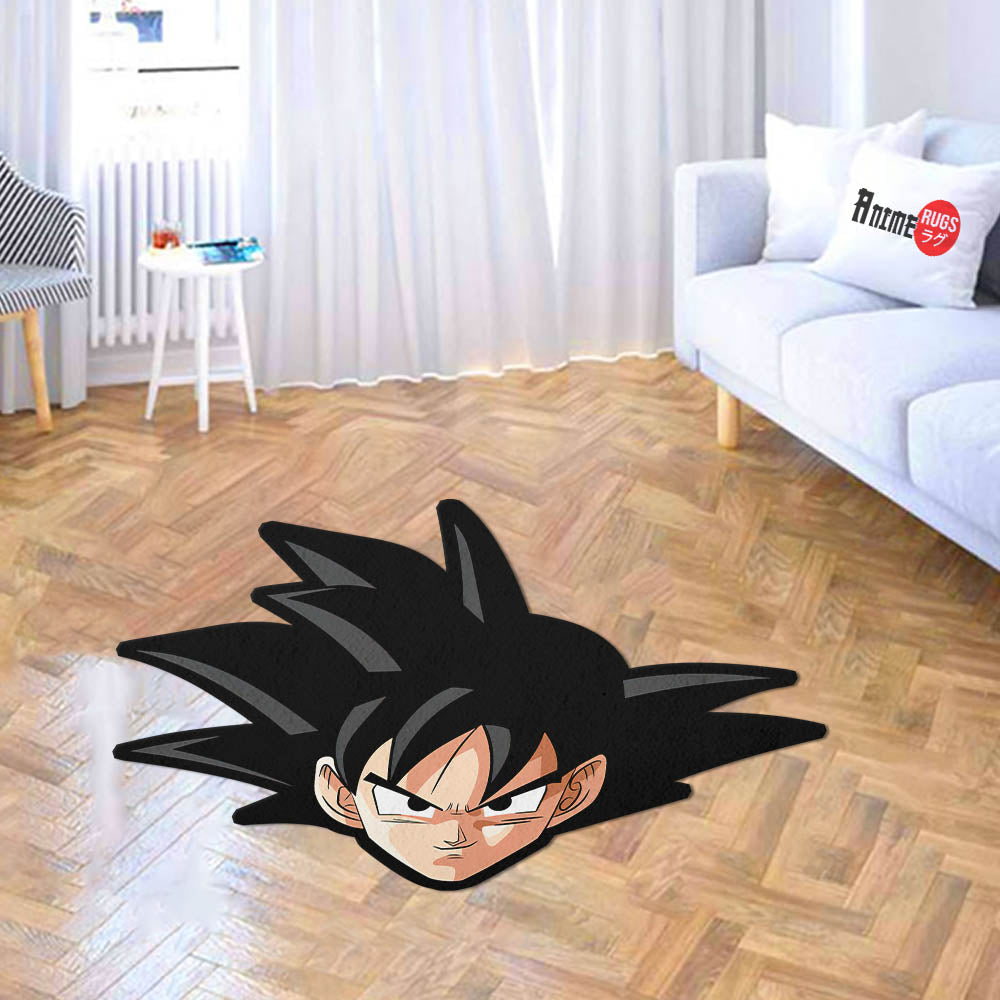 Goku Shaped Rugs Custom Anime Dragon Ball Carpets Room Decor Mats-Animerugs