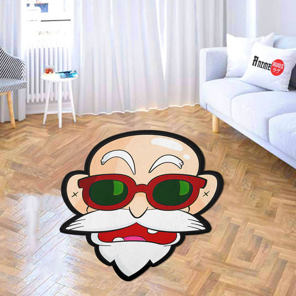 Master Roshi Shaped Rugs Custom Anime Dragon Ball Carpets Room Decor Mats-Animerugs