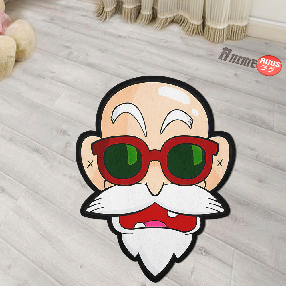 Master Roshi Shaped Rugs Custom Anime Dragon Ball Carpets Room Decor Mats-Animerugs