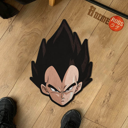 Vegeta Shaped Rugs Custom Anime Dragon Ball Carpets Room Decor Mats-Animerugs
