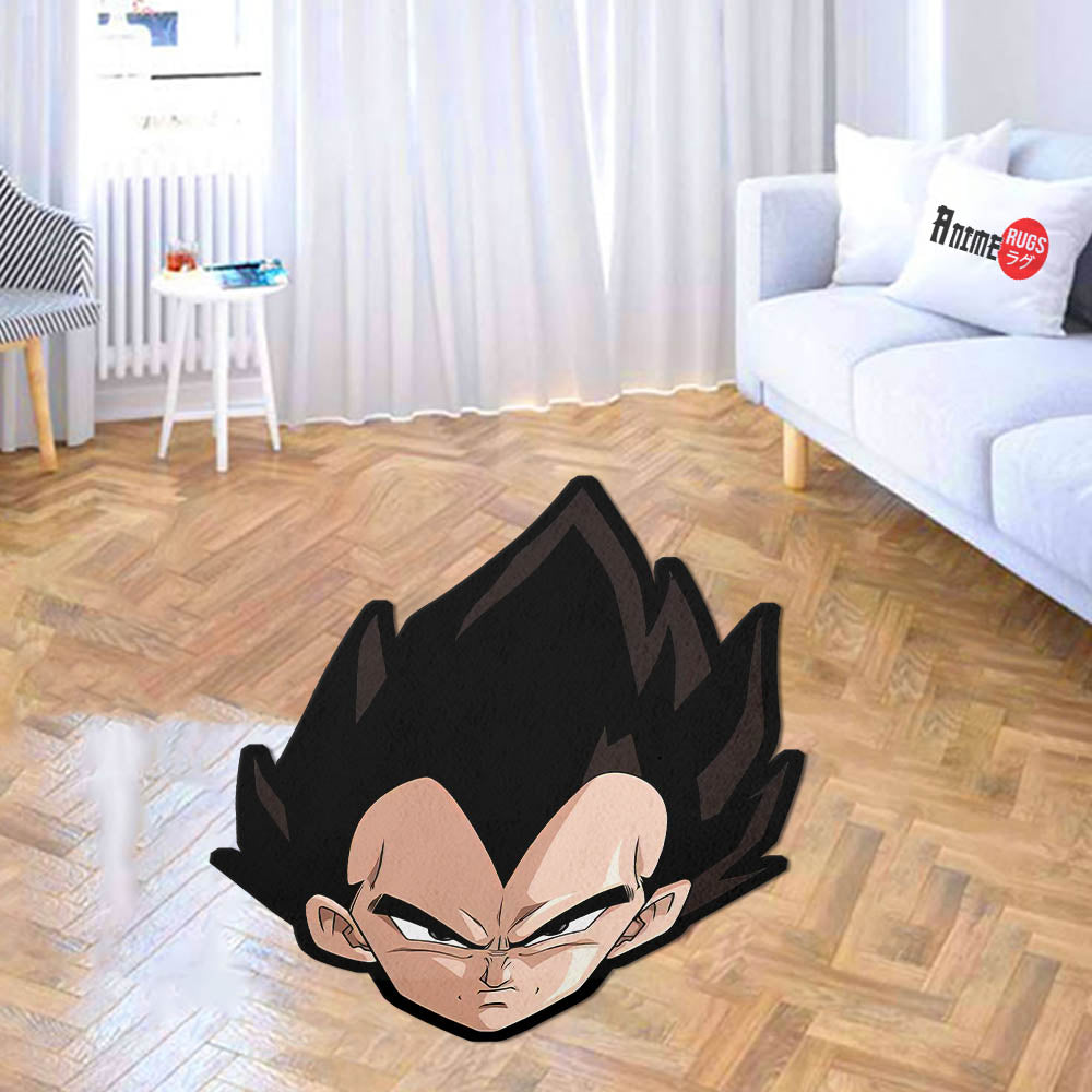 Vegeta Shaped Rugs Custom Anime Dragon Ball Carpets Room Decor Mats-Animerugs