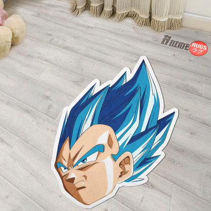 Vegeta SSJ Shaped Rugs Custom Anime Dragon Ball Carpets Room Decor Mats-Animerugs