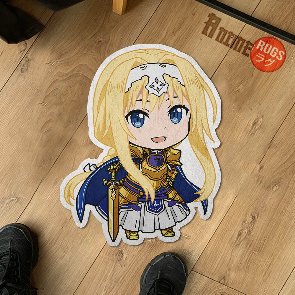 Alice Zuberg Shaped Rugs Custom Anime Sword Art Online Carpets Room Decor Mats-Animerugs