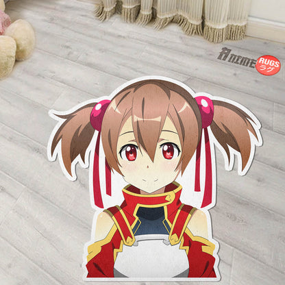 Ayano Keiko Shaped Rugs Custom Anime Sword Art Online Carpets Room Decor Mats-Animerugs