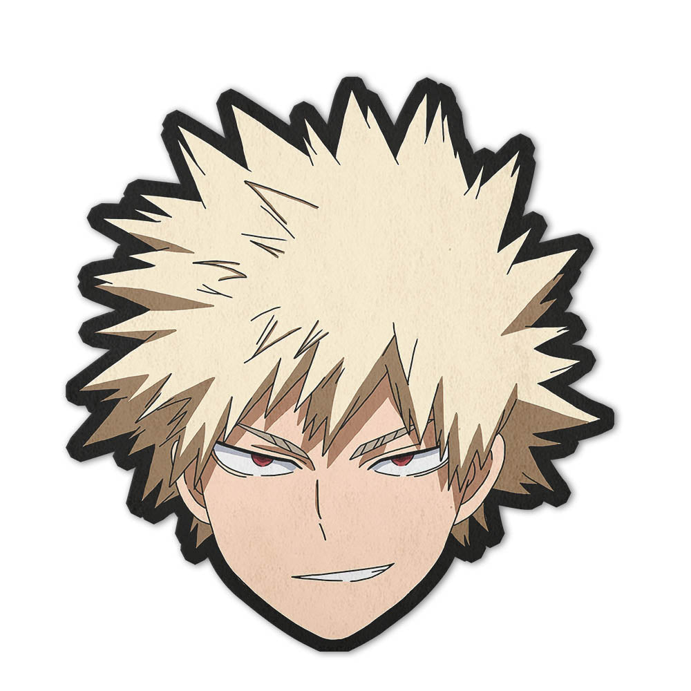 Katsuki Bakugo Shaped Rugs Custom Anime My Hero Academia Carpets Room Decor Mats-Animerugs