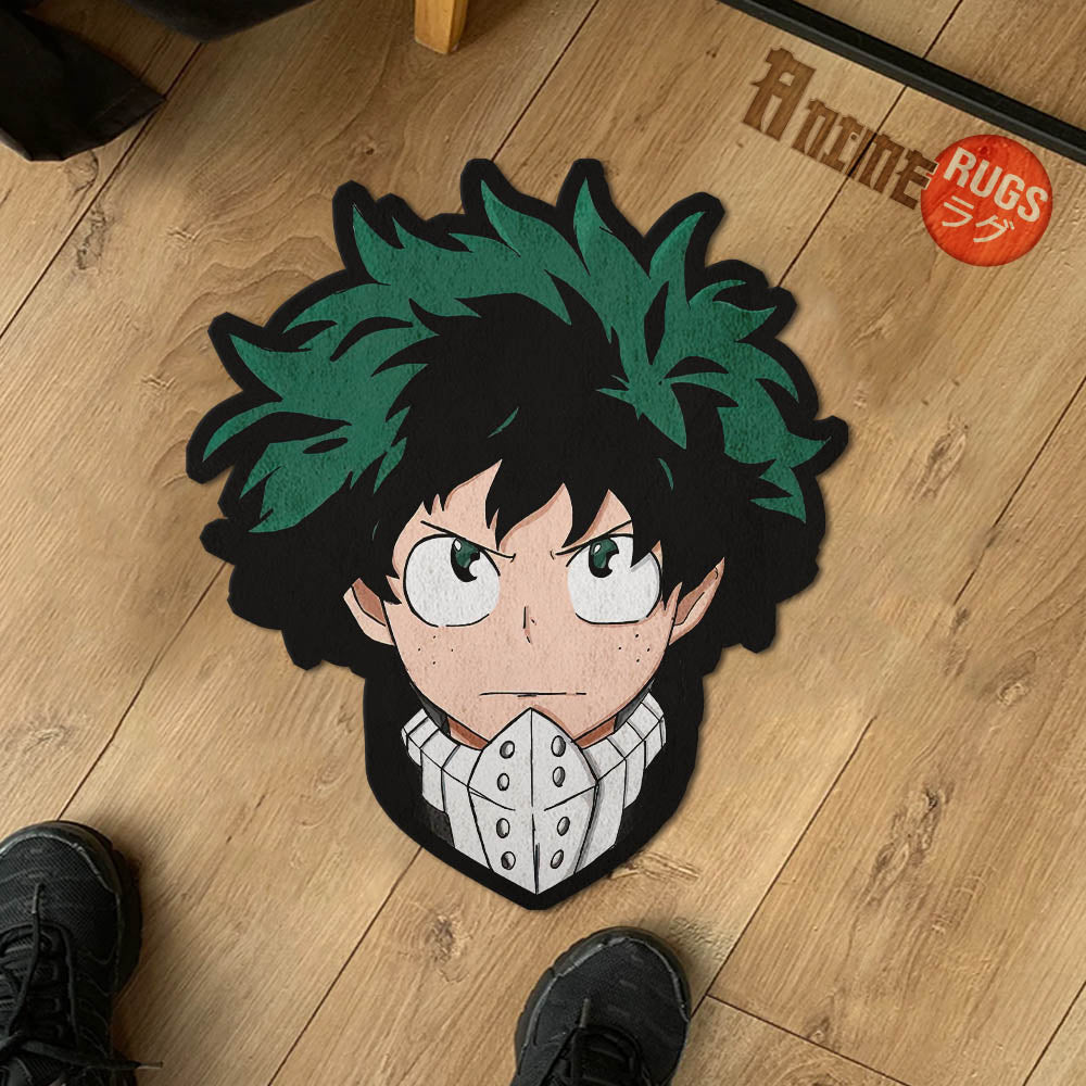 Izuku Midoriya Shaped Rugs Custom Anime My Hero Academia Carpets Room Decor Mats-Animerugs