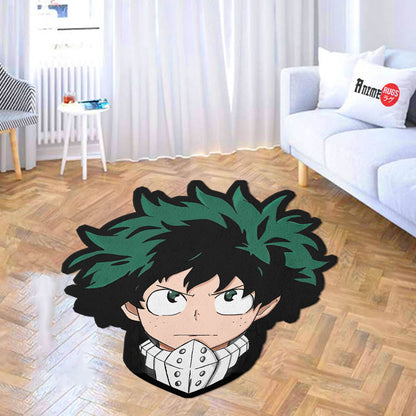 Izuku Midoriya Shaped Rugs Custom Anime My Hero Academia Carpets Room Decor Mats-Animerugs