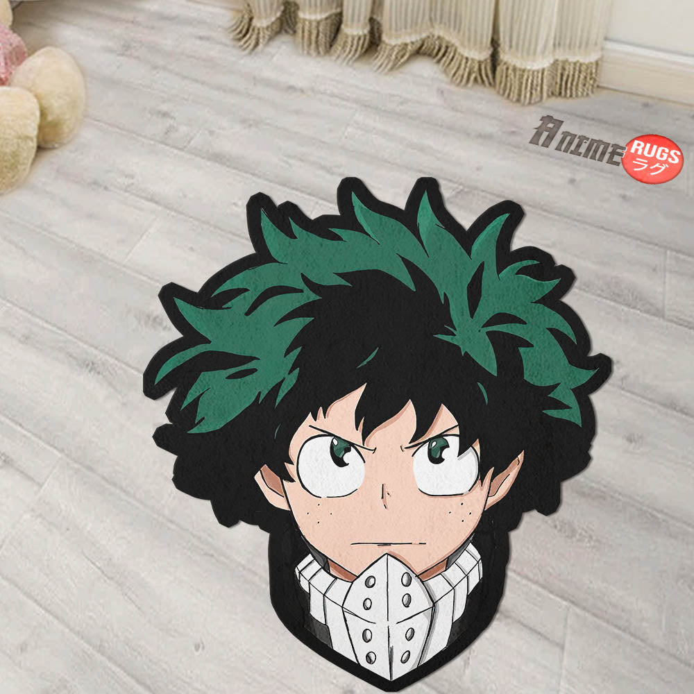 Izuku Midoriya Shaped Rugs Custom Anime My Hero Academia Carpets Room Decor Mats-Animerugs