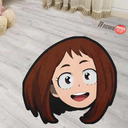 Ochako Uraraka Shaped Rugs Custom Anime My Hero Academia Carpets Room Decor Mats-Animerugs