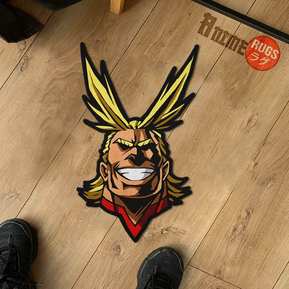 All Might Shaped Rugs Custom Anime My Hero Academia Carpets Room Decor Mats-Animerugs