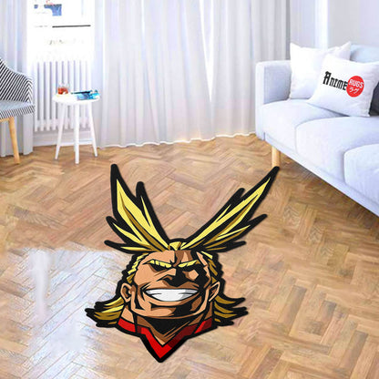 All Might Shaped Rugs Custom Anime My Hero Academia Carpets Room Decor Mats-Animerugs
