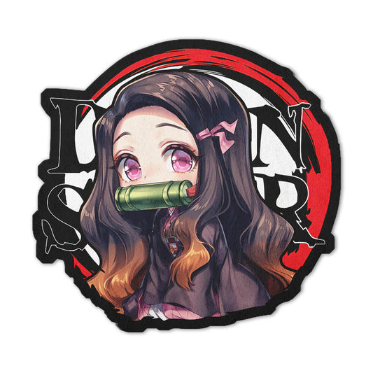 Nezuko Kamado Shaped Rug Custom Anime Demon Slayer Mats For Bedroom Living Room Quality Carpets-Animerugs