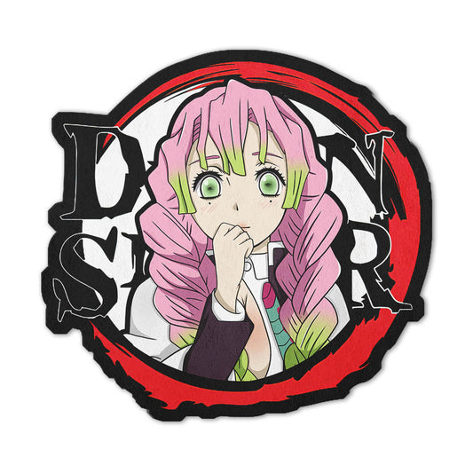 Mitsuri Kanroji Shaped Rug Custom Anime Demon Slayer Mats For Bedroom Living Room Quality Carpets-Animerugs