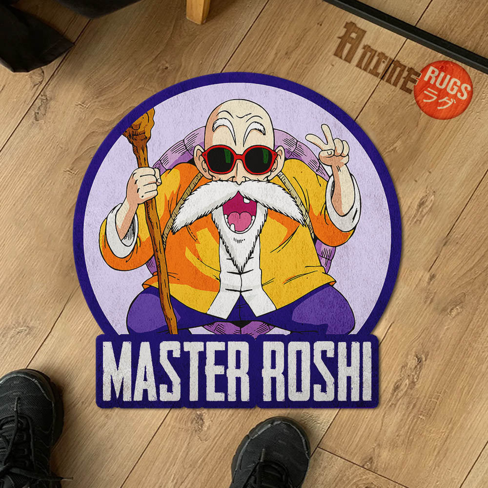 Master Roshi Shaped Rug Custom Anime Dragon Ball Mats For Bedroom Living Room Quality Carpets-Animerugs