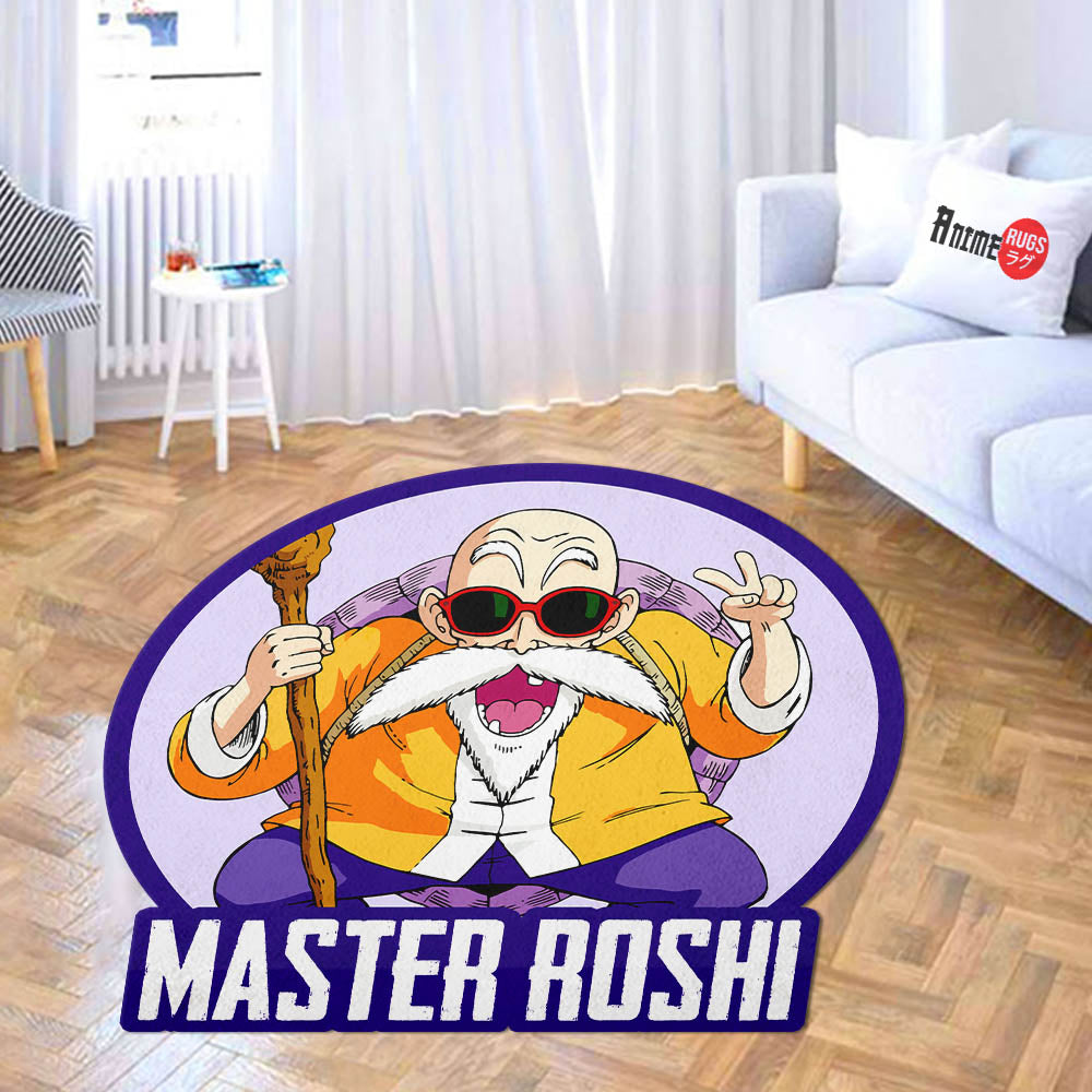 Master Roshi Shaped Rug Custom Anime Dragon Ball Mats For Bedroom Living Room Quality Carpets-Animerugs