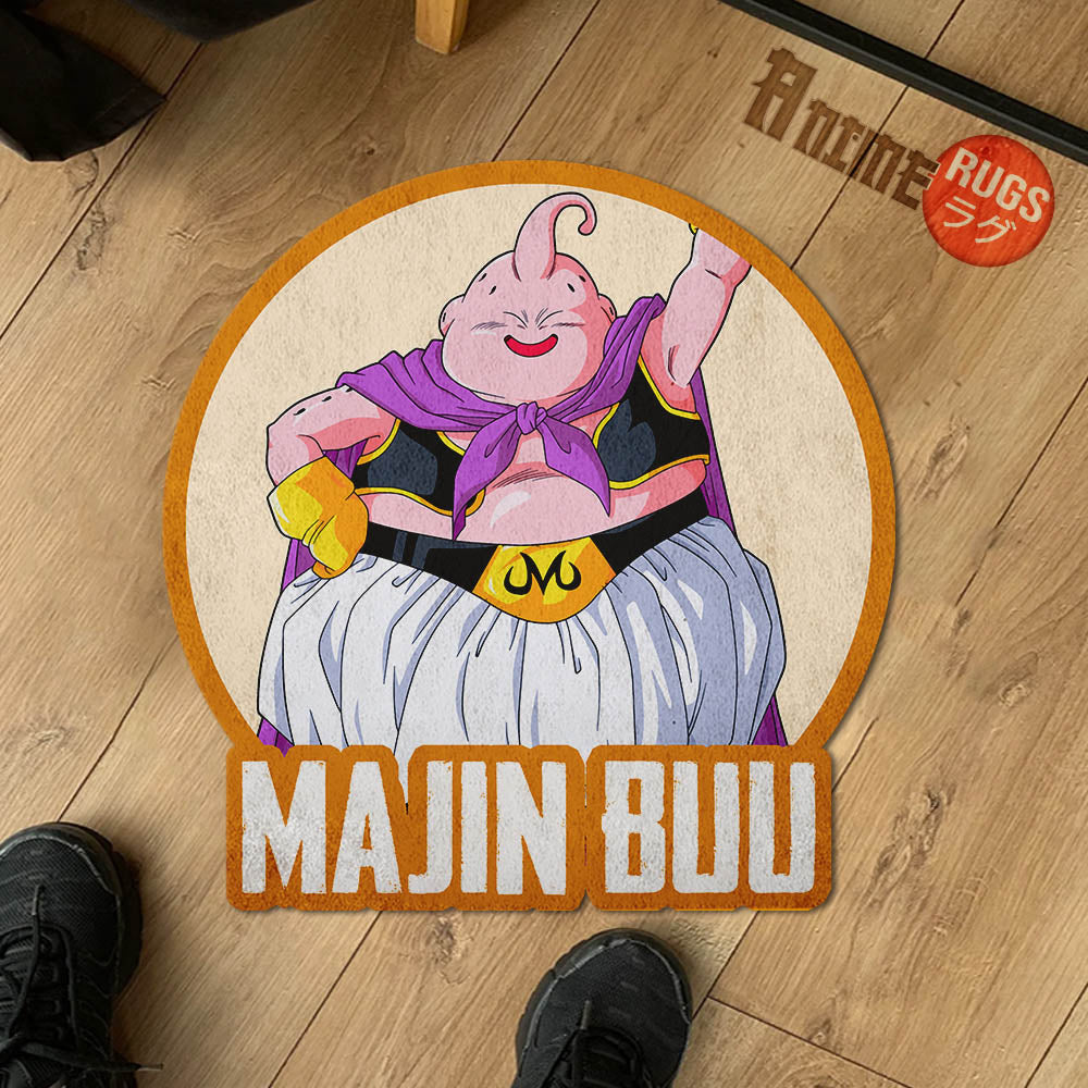 Majin Buu Shaped Rug Custom Anime Dragon Ball Mats For Bedroom Living Room Quality Carpets-Animerugs