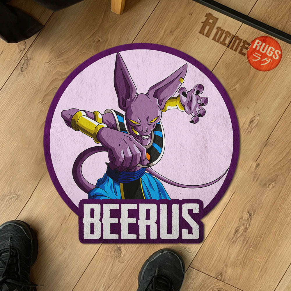 Beerus Shaped Rug Custom Anime Dragon Ball Mats For Bedroom Living Room Quality Carpets-Animerugs