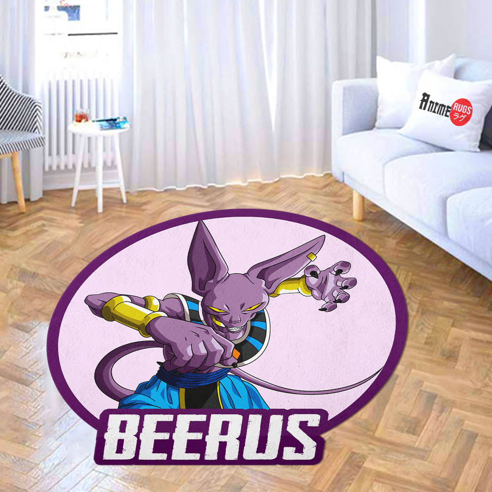 Beerus Shaped Rug Custom Anime Dragon Ball Mats For Bedroom Living Room Quality Carpets-Animerugs