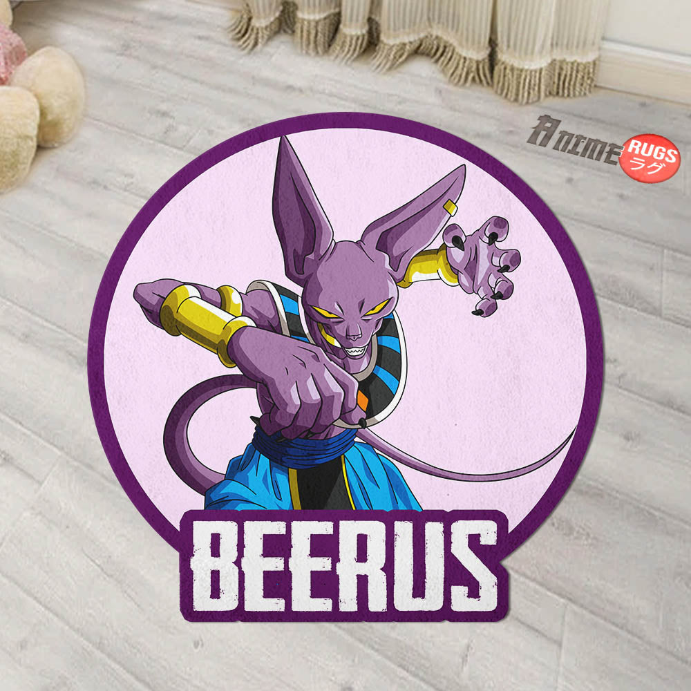 Beerus Shaped Rug Custom Anime Dragon Ball Mats For Bedroom Living Room Quality Carpets-Animerugs