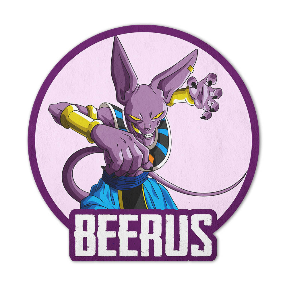 Beerus Shaped Rug Custom Anime Dragon Ball Mats For Bedroom Living Room Quality Carpets-Animerugs