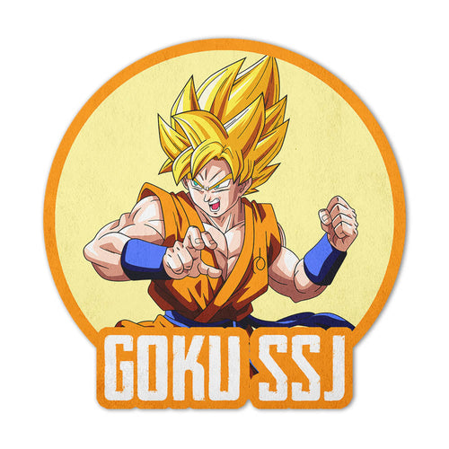 Goku SSJ Shaped Rug Custom Anime Dragon Ball Mats For Bedroom Living Room Quality Carpets-Animerugs