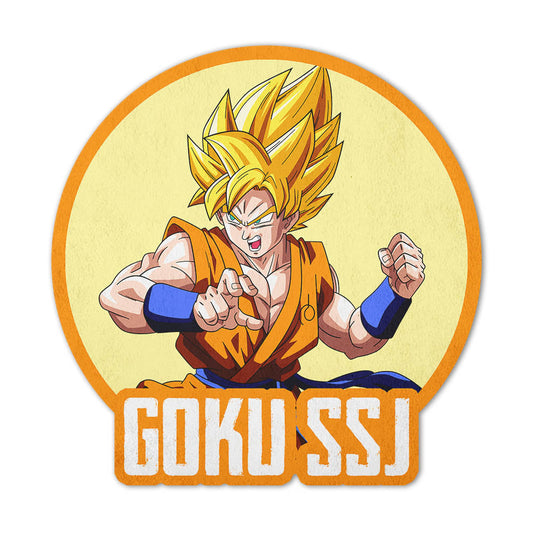 Goku SSJ Shaped Rug Custom Anime Dragon Ball Mats For Bedroom Living Room Quality Carpets-Animerugs