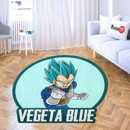 Vegeta Blue Shaped Rug Custom Anime Dragon Ball Mats For Bedroom Living Room Quality Carpets-Animerugs