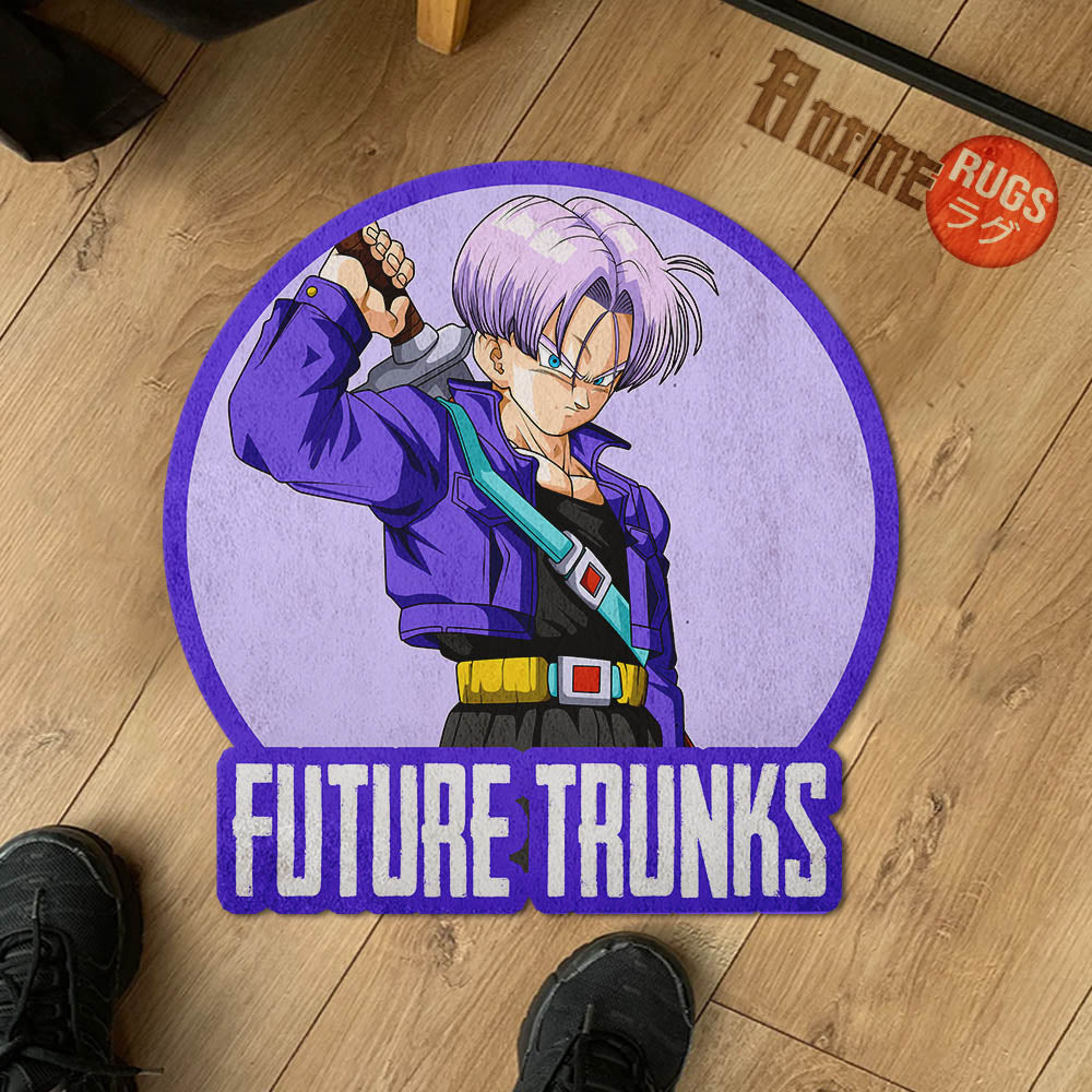 Future Trunks Shaped Rug Custom Anime Dragon Ball Mats For Bedroom Living Room Quality Carpets-Animerugs