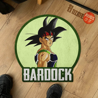 Bardock Shaped Rug Custom Anime Dragon Ball Mats For Bedroom Living Room Quality Carpets-Animerugs
