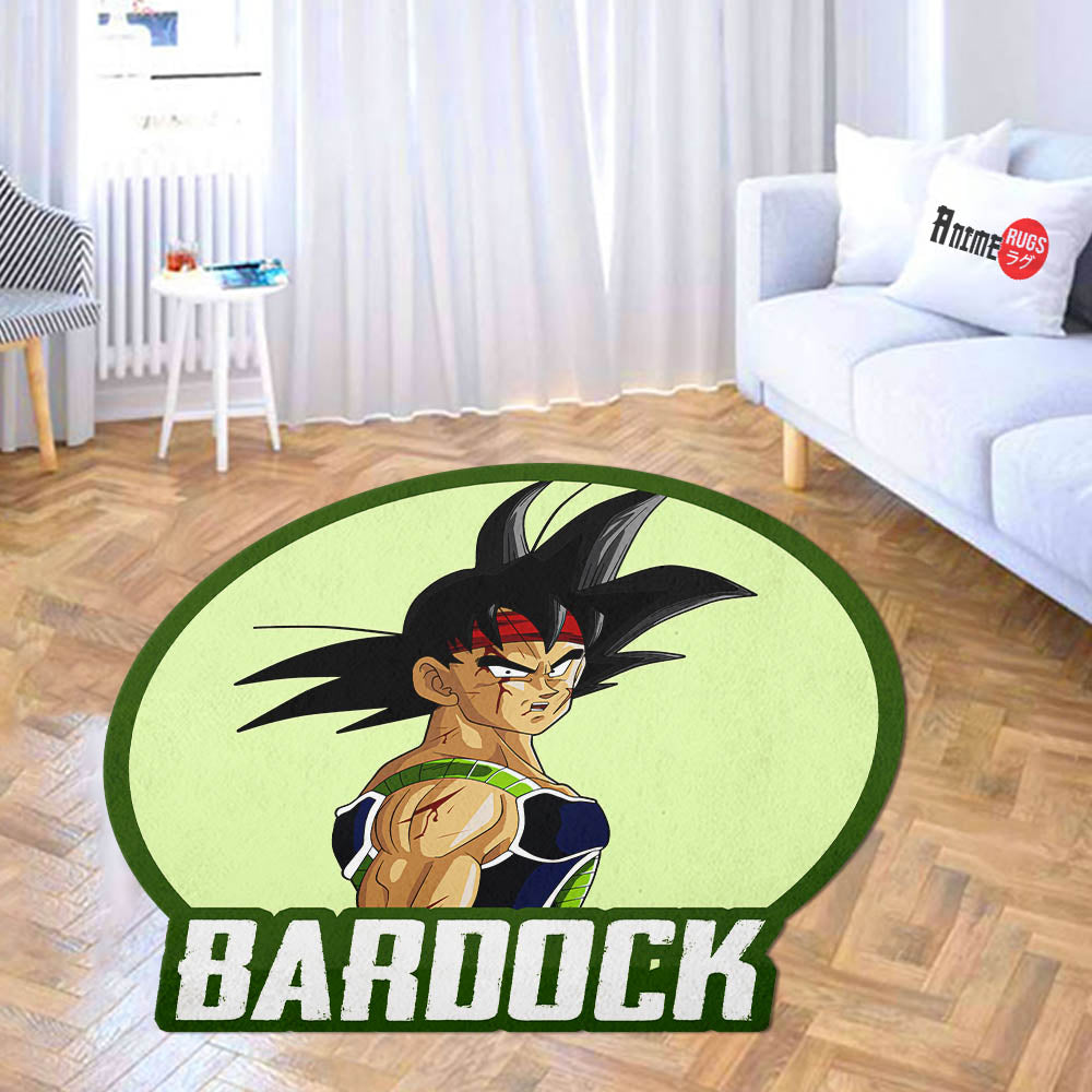 Bardock Shaped Rug Custom Anime Dragon Ball Mats For Bedroom Living Room Quality Carpets-Animerugs
