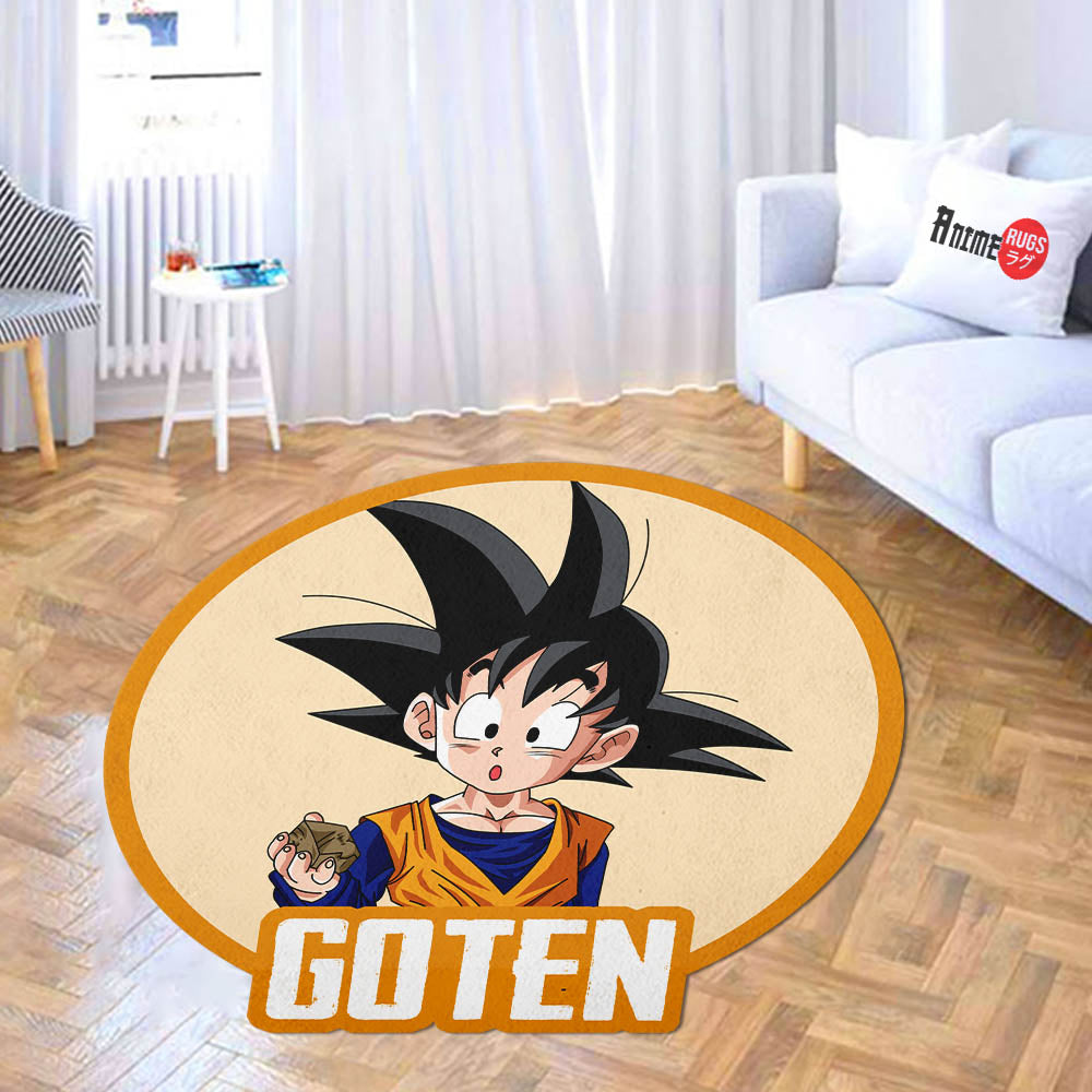 Goten Shaped Rug Custom Anime Dragon Ball Mats For Bedroom Living Room Quality Carpets-Animerugs