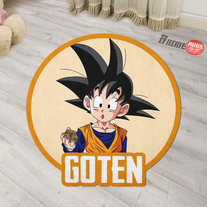 Goten Shaped Rug Custom Anime Dragon Ball Mats For Bedroom Living Room Quality Carpets-Animerugs