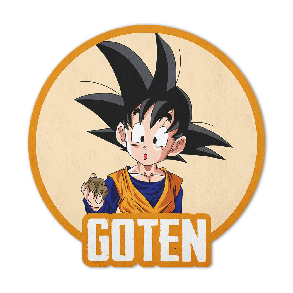 Goten Shaped Rug Custom Anime Dragon Ball Mats For Bedroom Living Room Quality Carpets-Animerugs