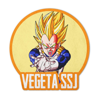 Vegeta SSJ Shaped Rug Custom Anime Dragon Ball Mats For Bedroom Living Room Quality Carpets-Animerugs