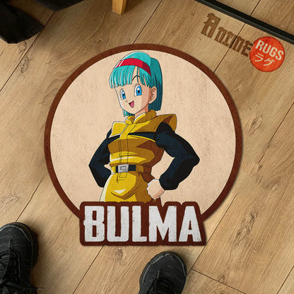 Bulma Shaped Rug Custom Anime Dragon Ball Mats For Bedroom Living Room Quality Carpets-Animerugs