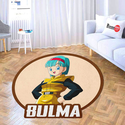 Bulma Shaped Rug Custom Anime Dragon Ball Mats For Bedroom Living Room Quality Carpets-Animerugs