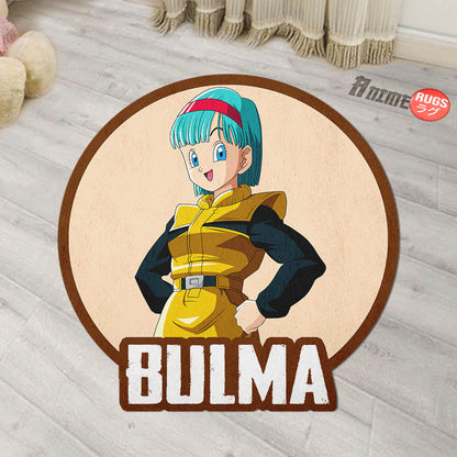 Bulma Shaped Rug Custom Anime Dragon Ball Mats For Bedroom Living Room Quality Carpets-Animerugs