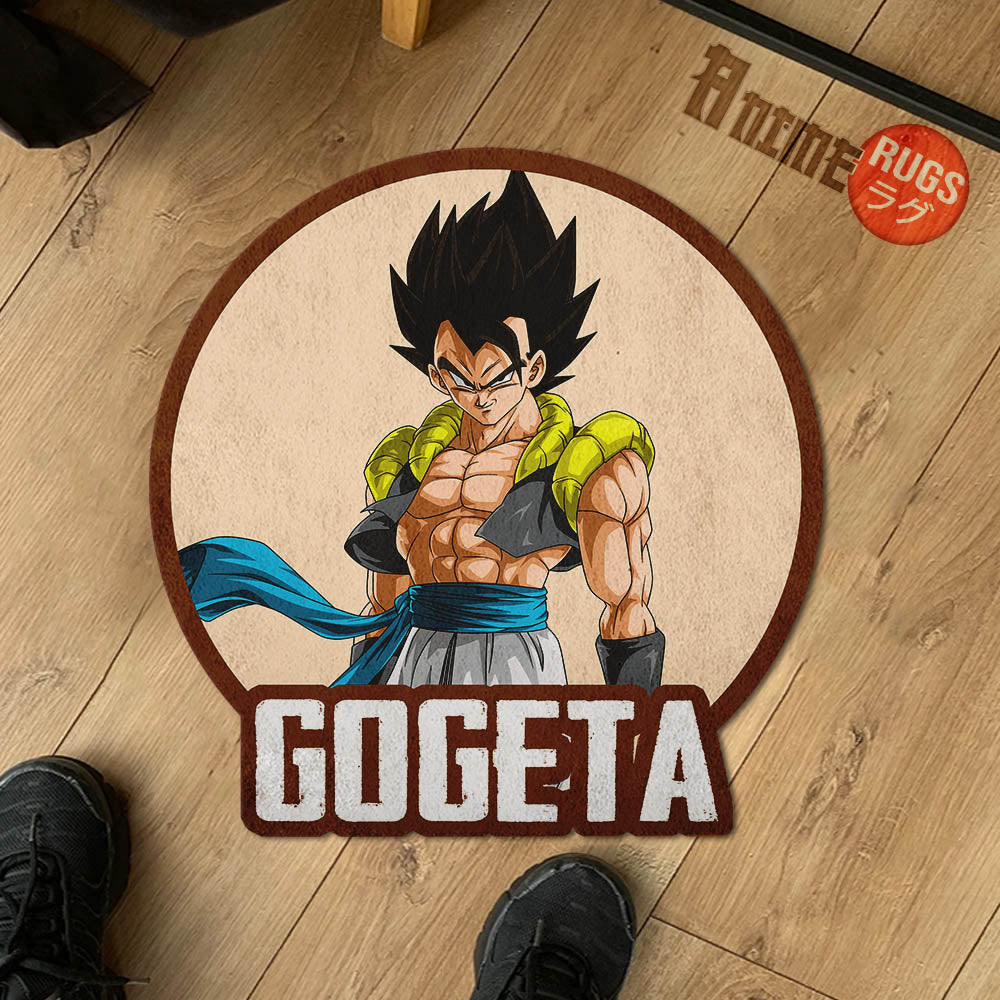 Gogeta Shaped Rug Custom Anime Dragon Ball Mats For Bedroom Living Room Quality Carpets-Animerugs