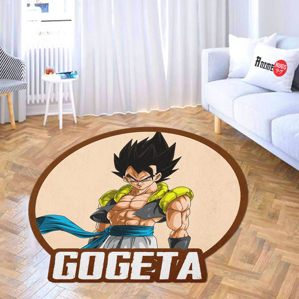 Gogeta Shaped Rug Custom Anime Dragon Ball Mats For Bedroom Living Room Quality Carpets-Animerugs