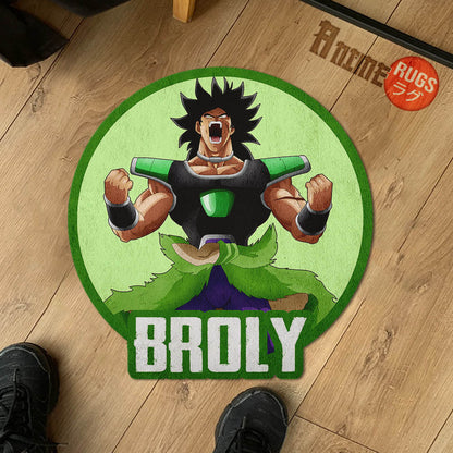 Broly Shaped Rug Custom Anime Dragon Ball Mats For Bedroom Living Room Quality Carpets-Animerugs