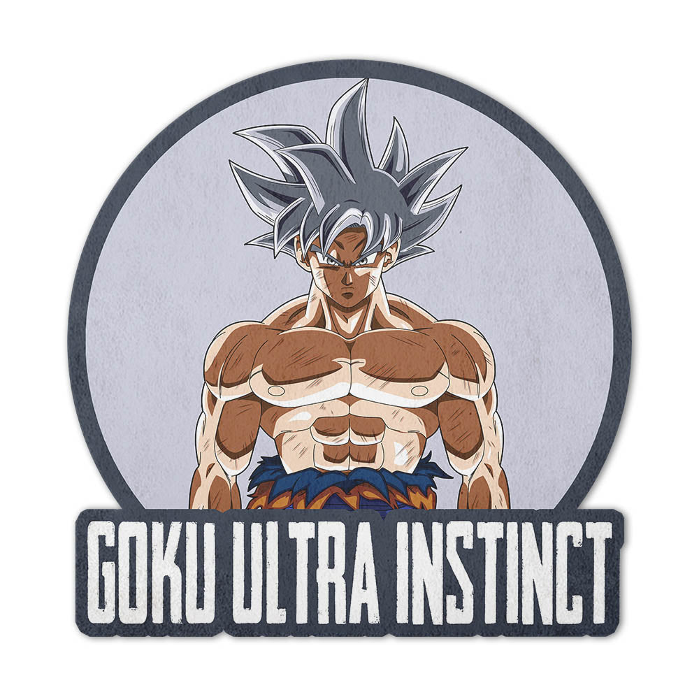 Goku Ultra Instinct Shaped Rug Custom Anime Dragon Ball Mats For Bedroom Living Room Quality Carpets-Animerugs